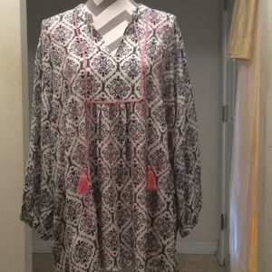 Ladies plus size boho blouse